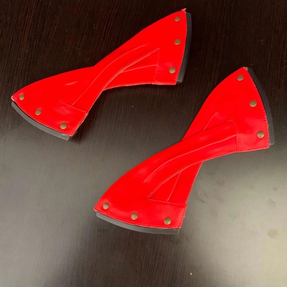 Red Toni Upper-Interchangeable Strap for LIA wedges - Picture 1 of 3